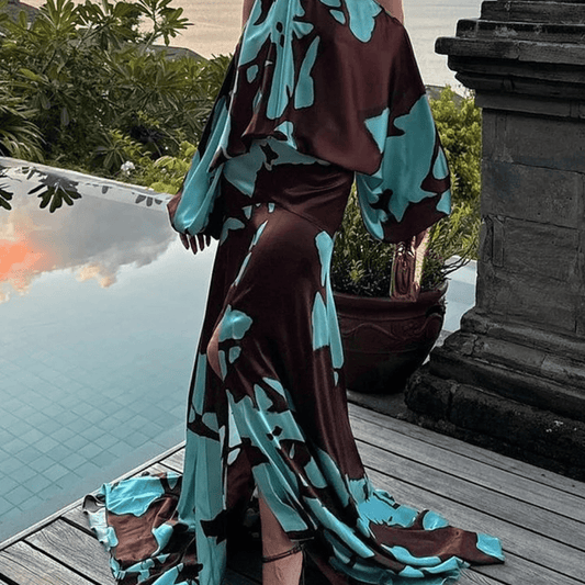 Vestito Lungo Elegante con Spacco – Edizione Limitata - Biresi